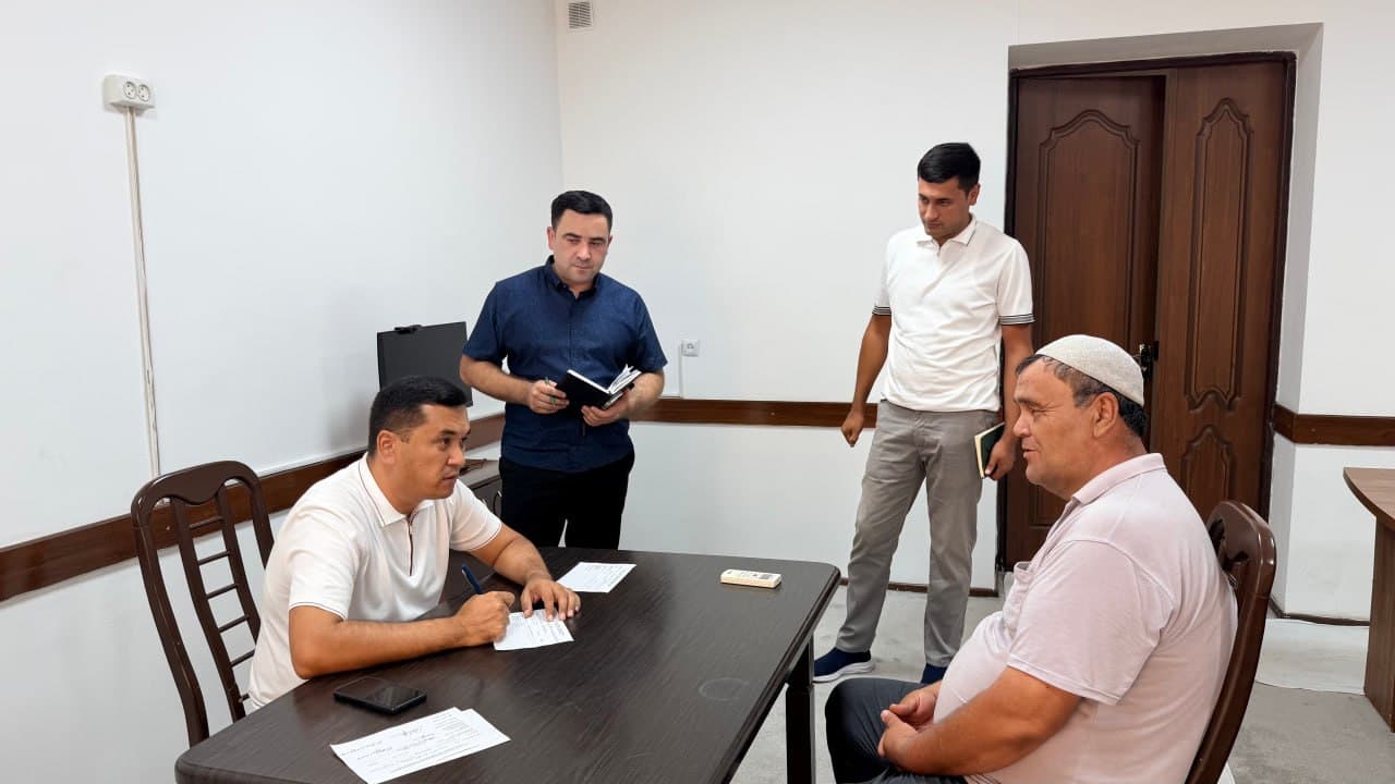 Xalq qabulxonasida shaxsiy qabul o‘tkazildi.