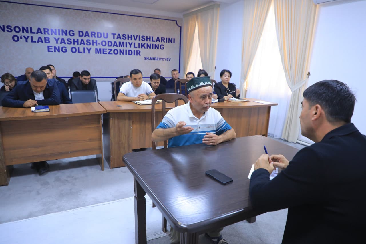 Navbatdagi shaxsiy qabul o‘tkazildi