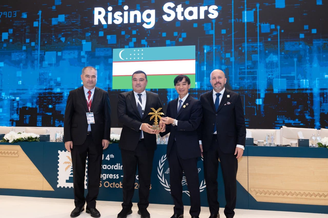 O‘zbekiston pochtasi mukofotlandi