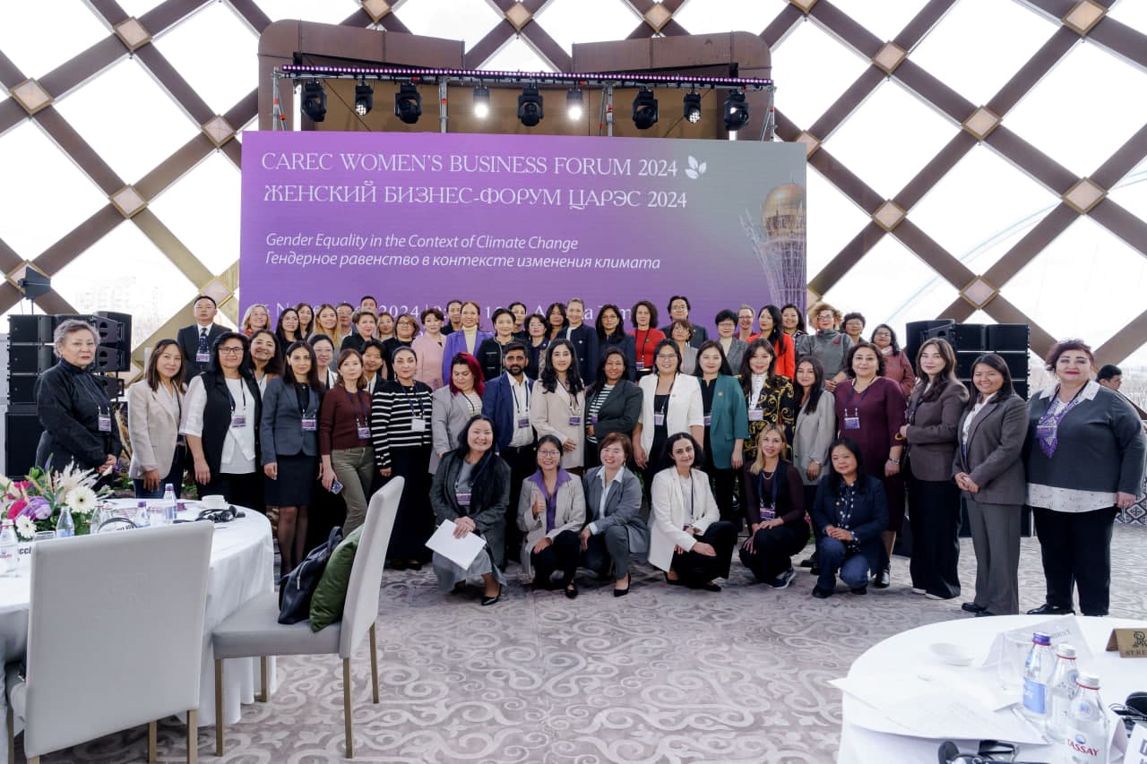 Gender Equality, Women's Entrepreneurship, and the Role of Women in Sustainable Development Discussed at CAREC Women's Business Forum and Gender Climate 2024 Award Ceremony