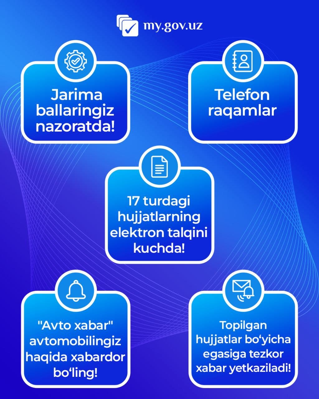 my.gov.uz dan IYUN OYI YANGILIKLARI!