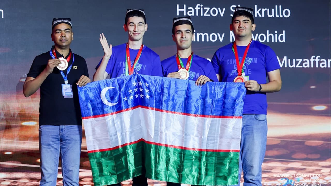 Студенты Узбекистана вошли в число победителей глобального финала Huawei ICT Competition