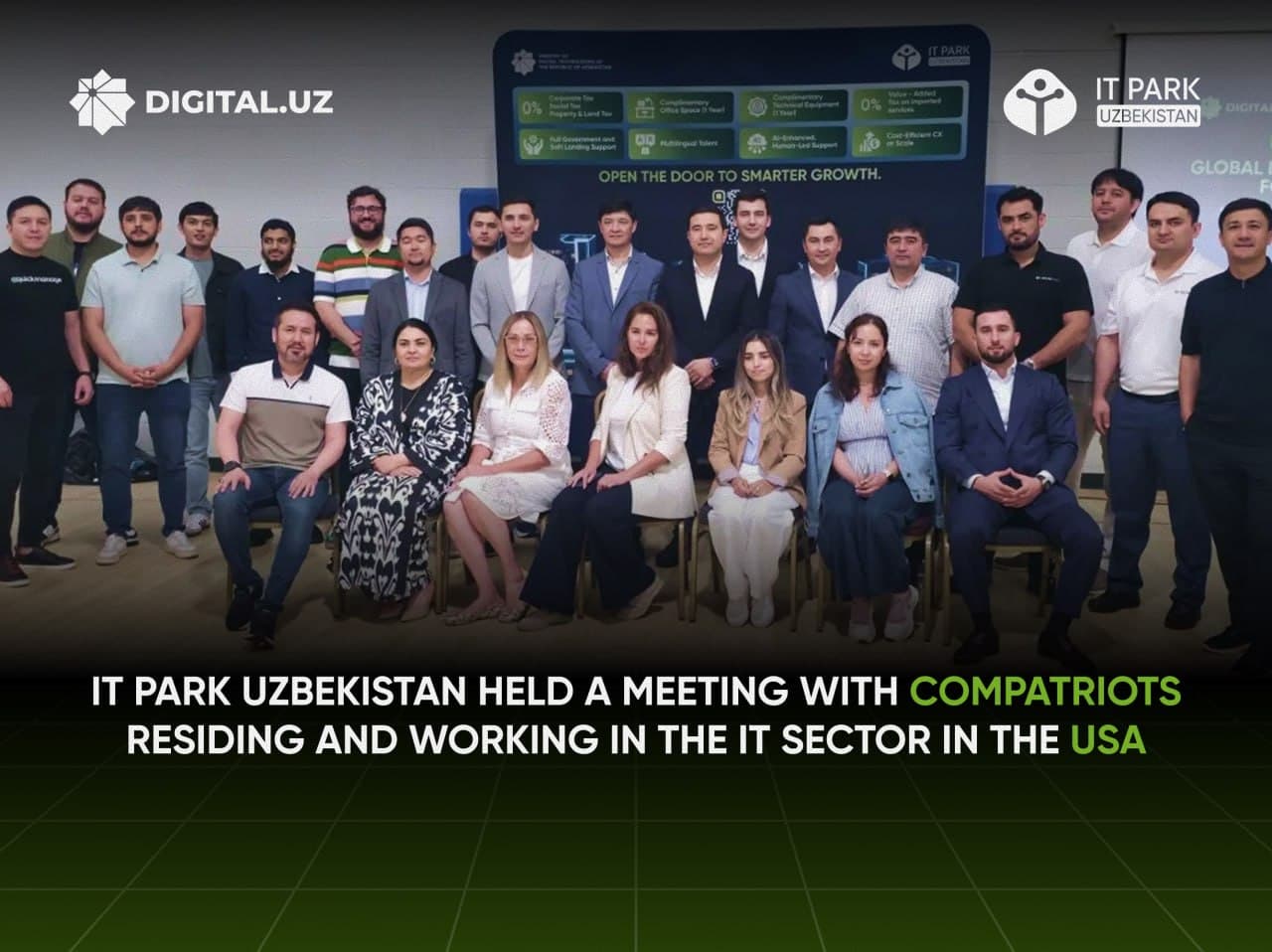 IT Park Uzbekistan delegation meets with compatriots in IT industry in Chicago