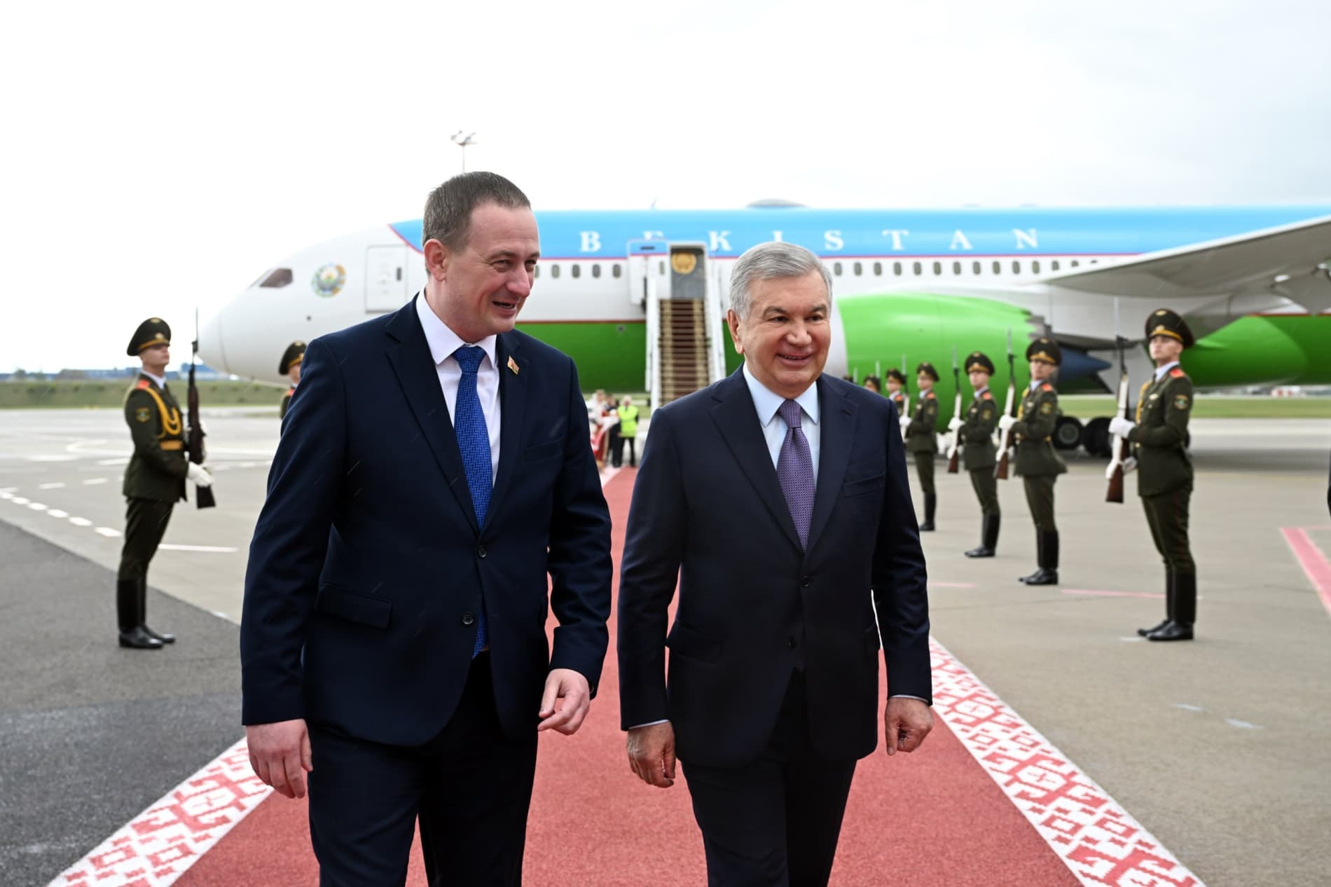 Начался официальный визит Президента Узбекистана в Беларусь