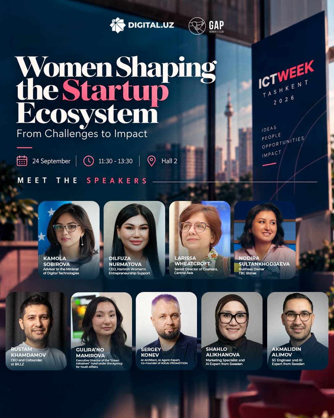 "Women Shaping the Startup Ecosystem" Forum to Be Held as Part of ICT Week!