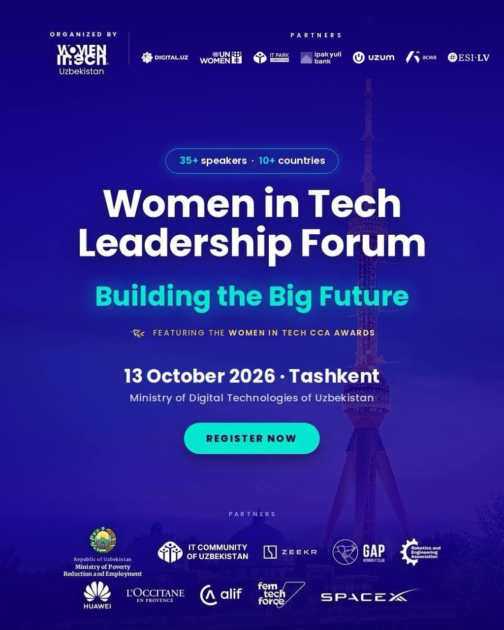 Toshkentda “Women in Tech Leadership Forum” boʻlib oʻtadi