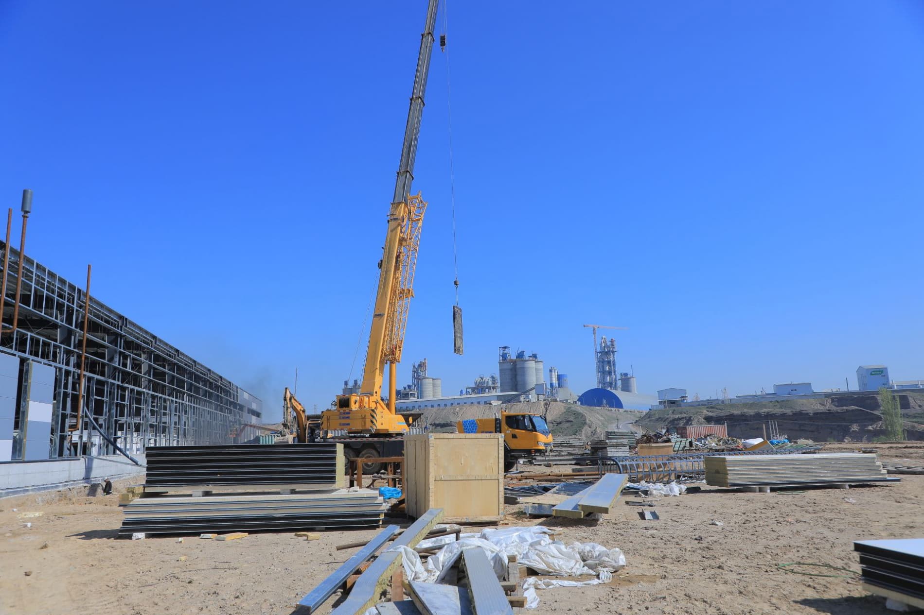 Chustda qurilish sanoati rivojlanmoqda