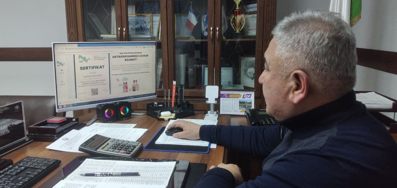 census.stat.uz bilan Namangan tumani hokimi Mo`minov Sadritdin Zokirovich