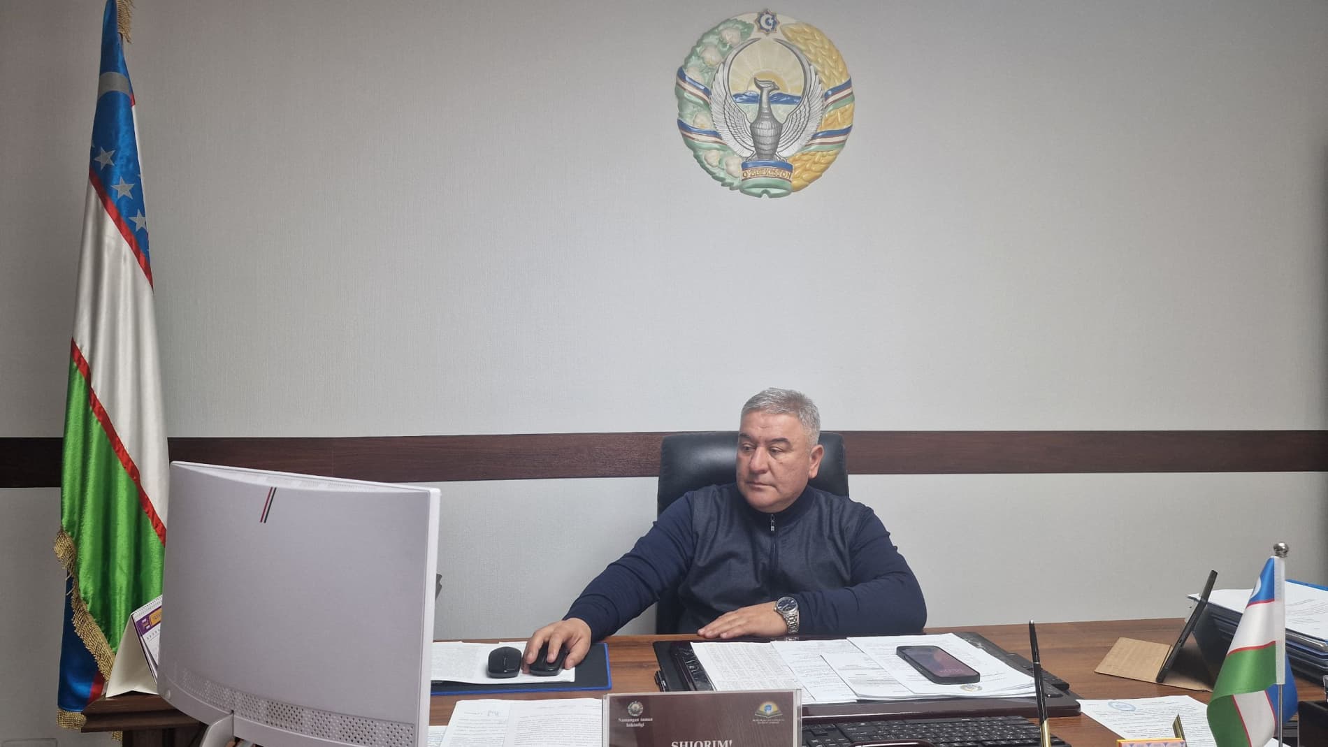 census.stat.uz bilan Namangan tumani hokimi Mo`minov Sadritdin Zokirovich