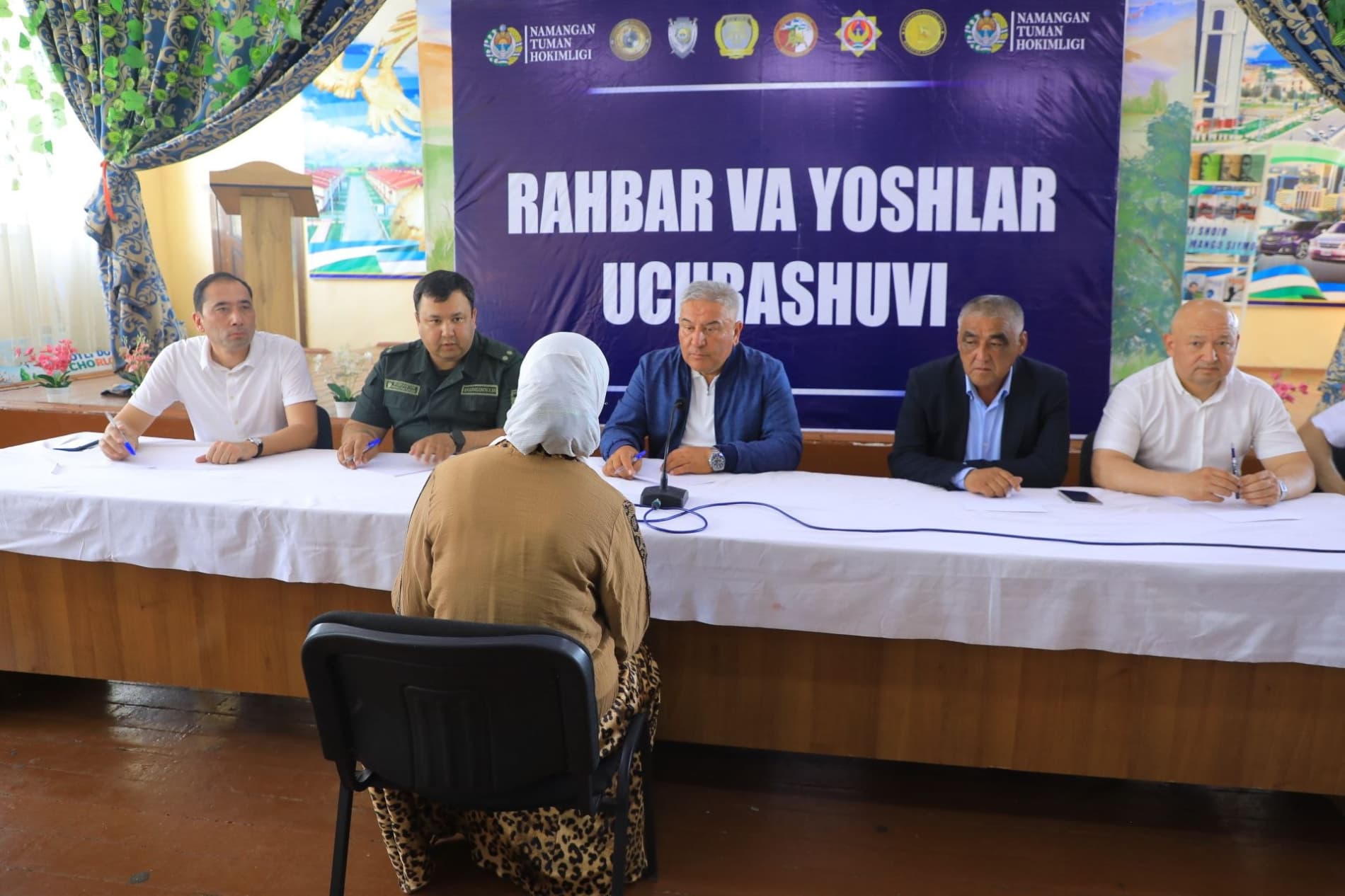 Туман ҳокими ва ўринбосарларининг қабул жадвали