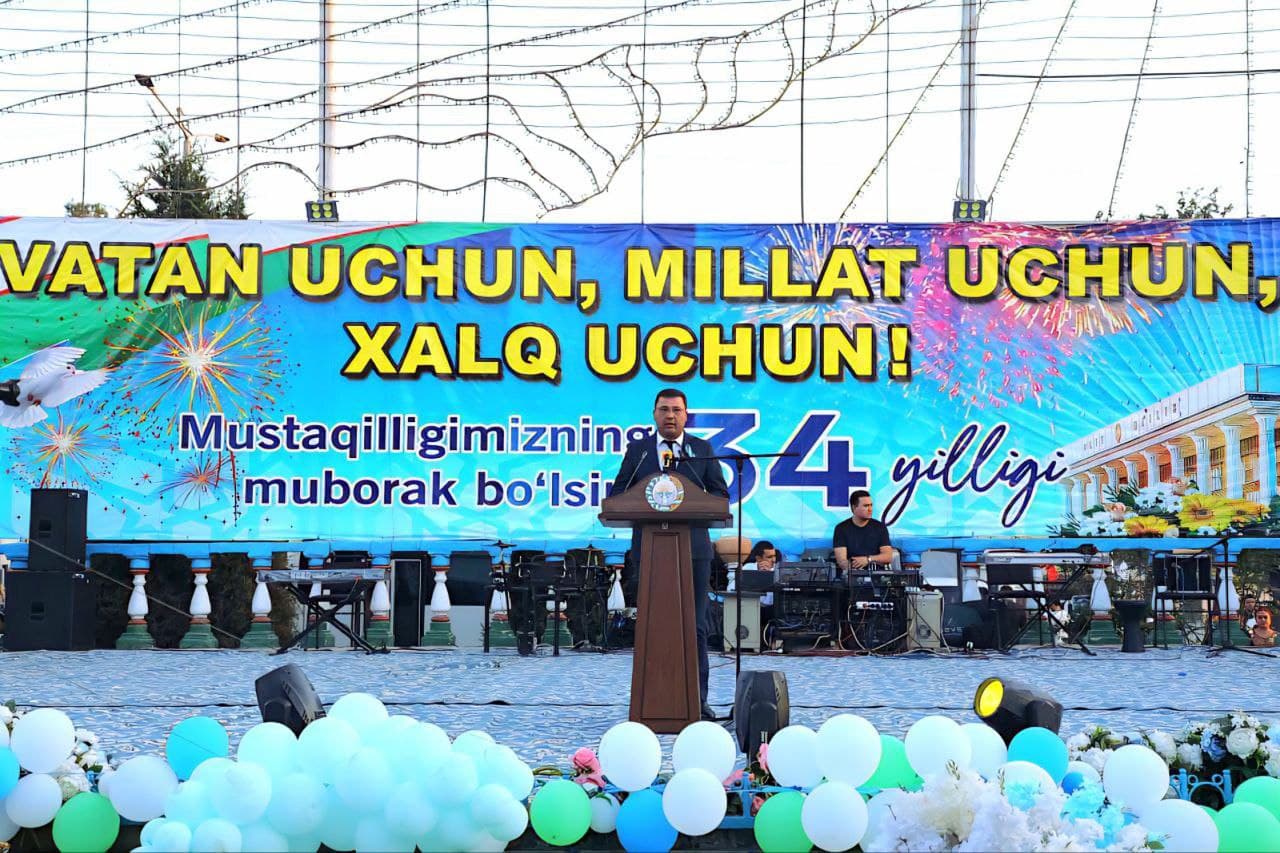 ЎЗБЕКИСТОН РЕСПУБЛИКАСИ МУСТАҚИЛЛИГИНИНГ ЎТТИЗ ТЎРТ ЙИЛЛИК БАЙРАМ