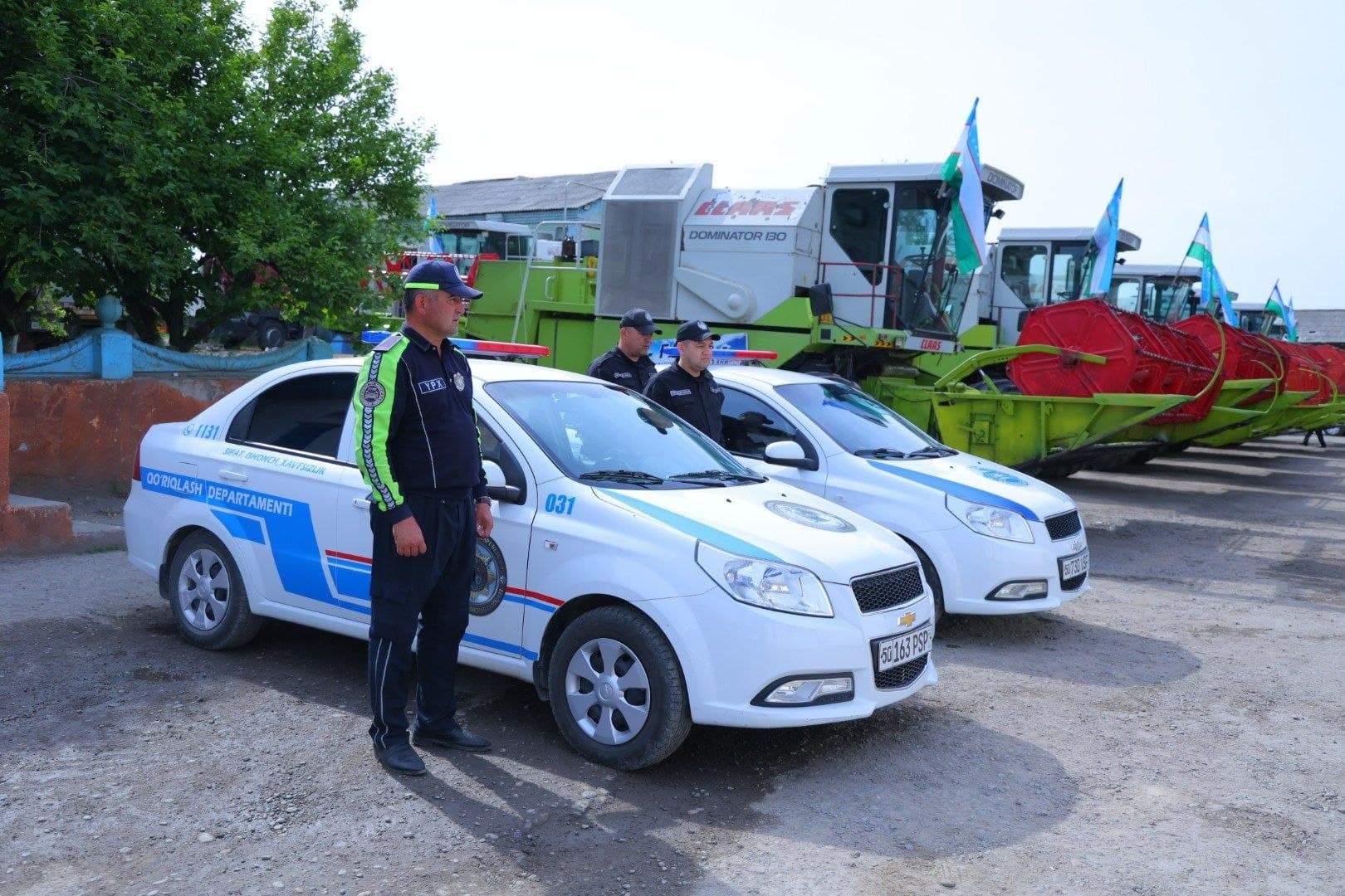 Чортоқ туманида ғалла ўрим комбайнлари мавсумга шай ҳолатга келтирилди