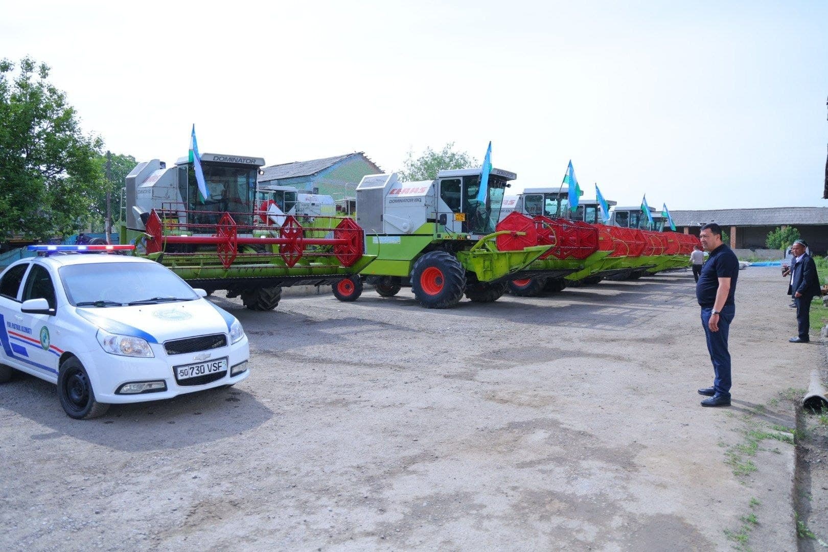 Чортоқ туманида ғалла ўрим комбайнлари мавсумга шай ҳолатга келтирилди