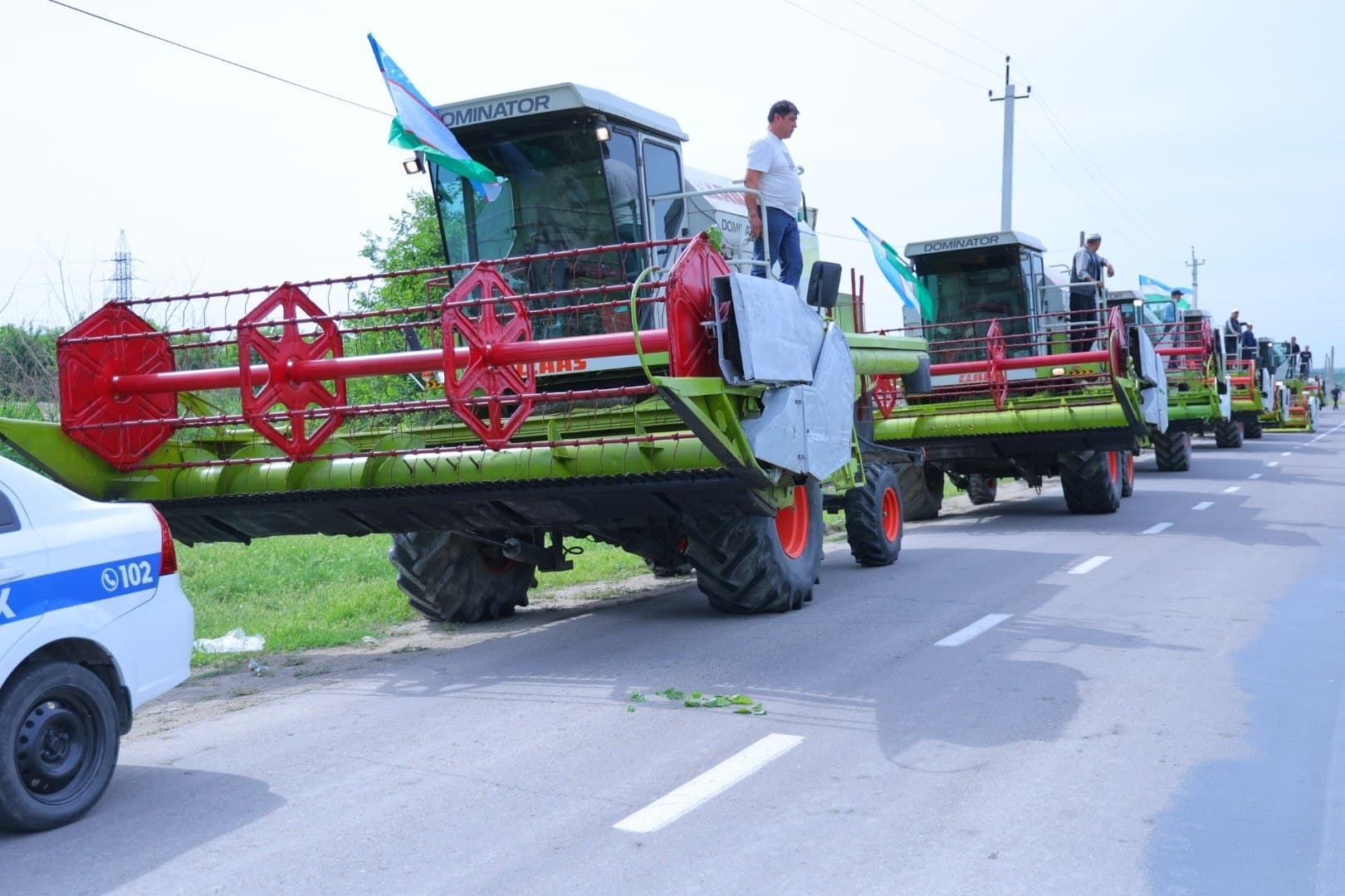 Чортоқ туманида ғалла ўрим комбайнлари мавсумга шай ҳолатга келтирилди