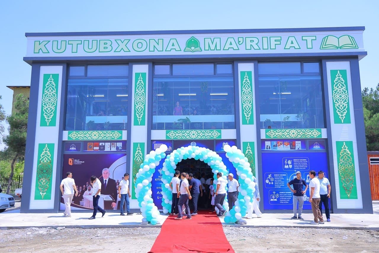 Chortoq tumanida kitobsevarlar uchun yana bir zamonaviy kutubxona foydalanishga topshirildi