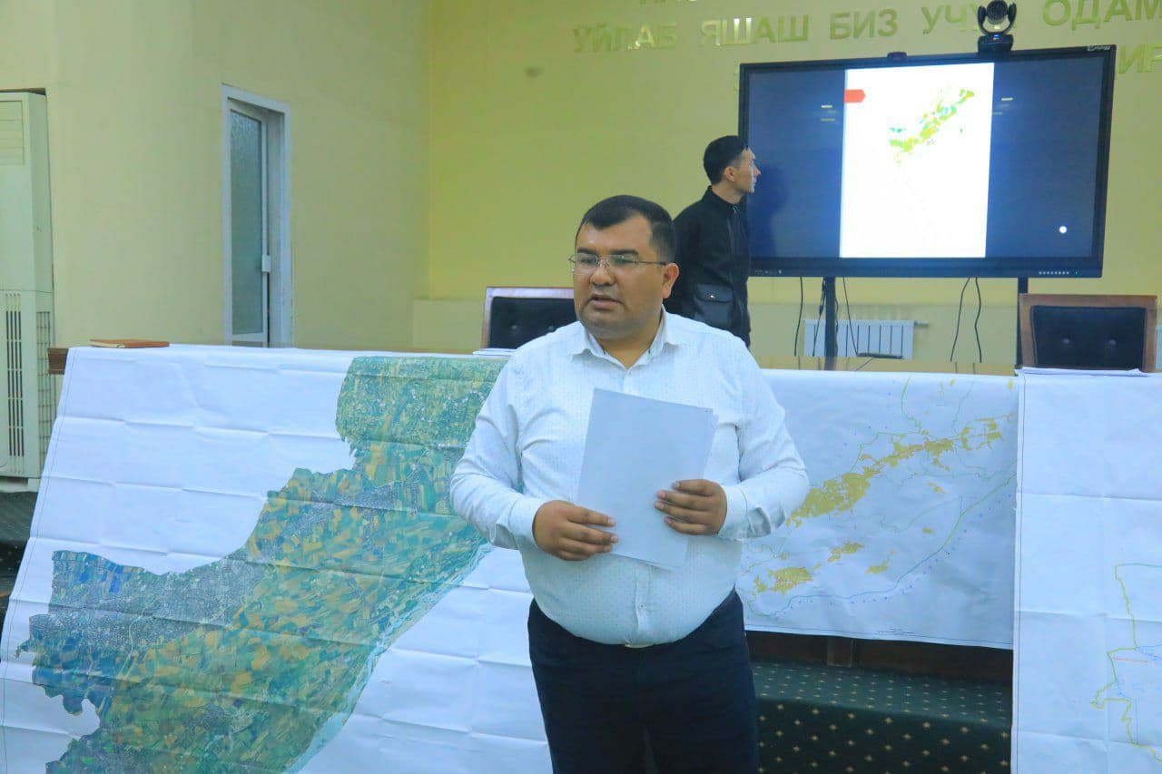 Based on the requirements of the "Regulations on the procedure for developing land use plans of agricultural districts for 2025-2030 and carrying out pre-design work", approved by Resolution No. 111 of the Cabinet of Ministers of the Republic of Uzbekista