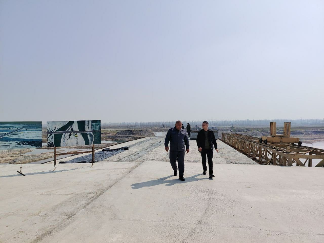 BRIDGE CONSTRUCTION CONTINUES