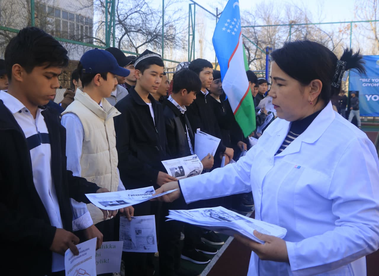 “Sog‘lom hayot – yoshlar tanlovi: Biz giyohvandlikka qarshimiz!”