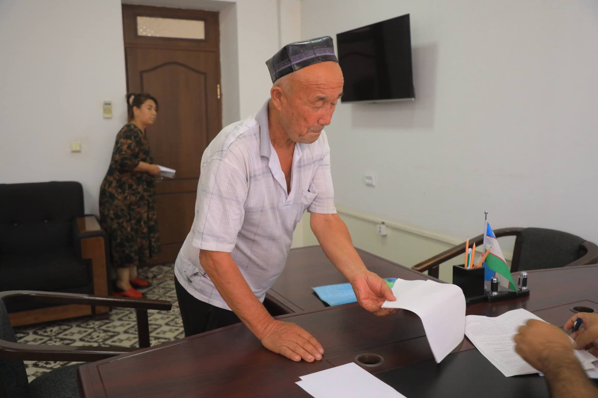 Pop tumani hokimining shaxsiy qabuli o‘tkazildi