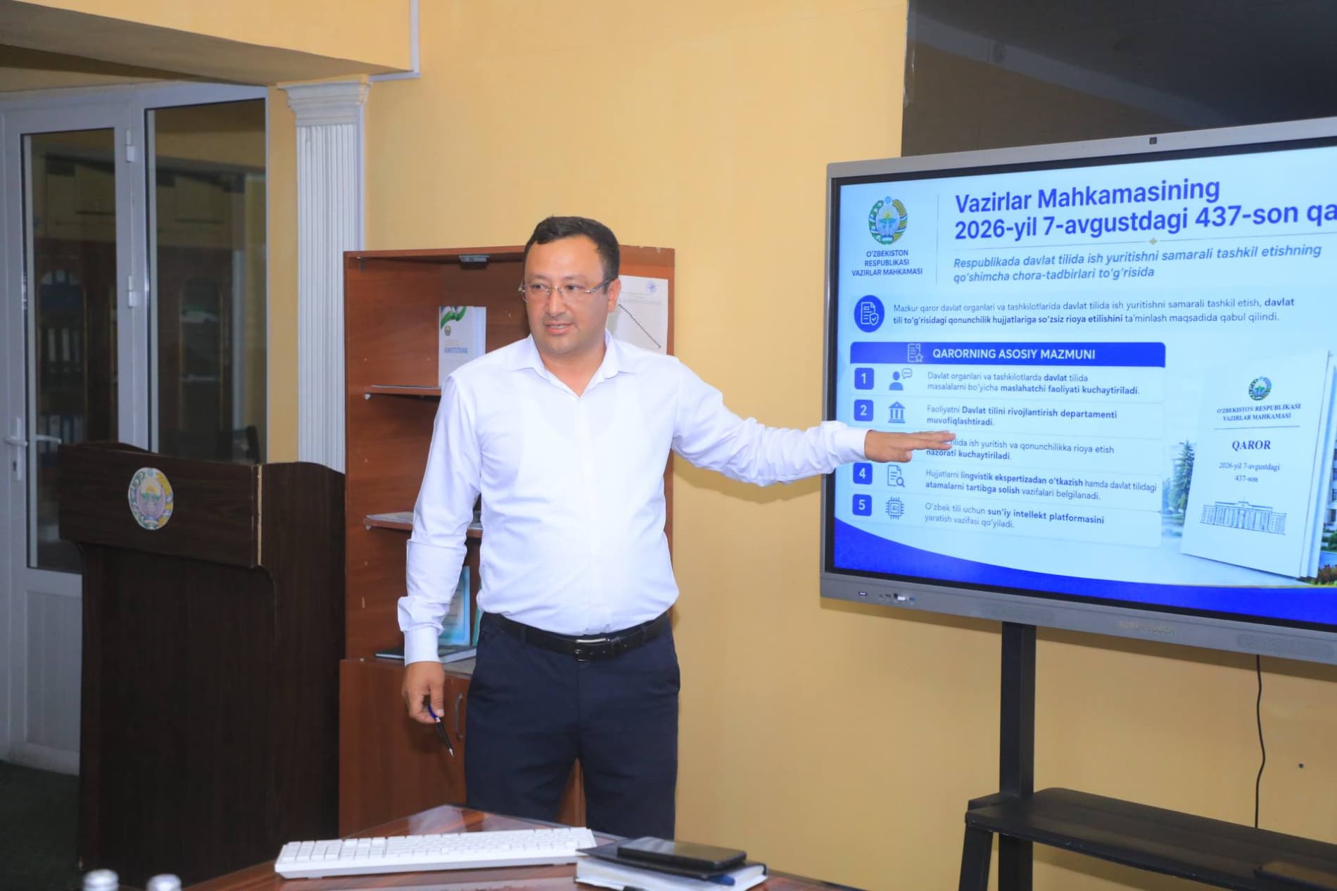 DAVLAT TILIGA E’TIBOR — BOSHQARUV SIFATIGA E’TIBOR!