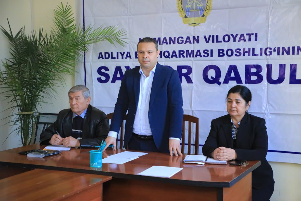 Head of the Justice Department Held a Mobile Reception