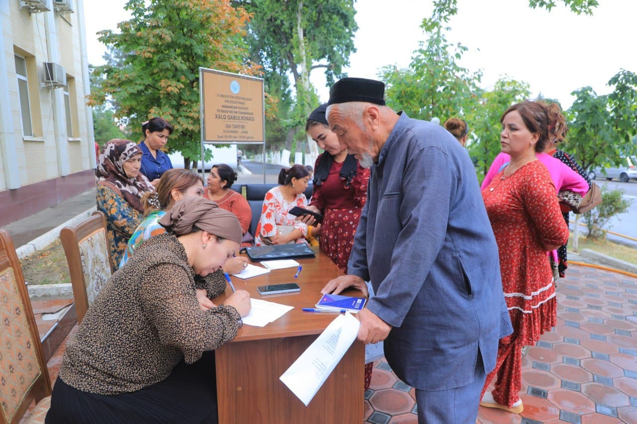 Bugun ommaviy qabul o‘tkazildi