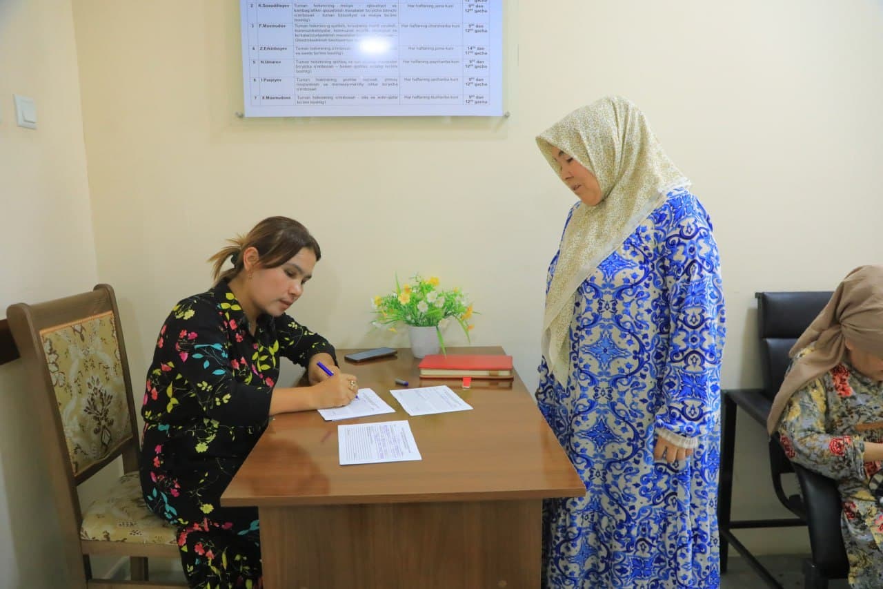 Birinchi o‘rinbosar qabul o‘tkazdi