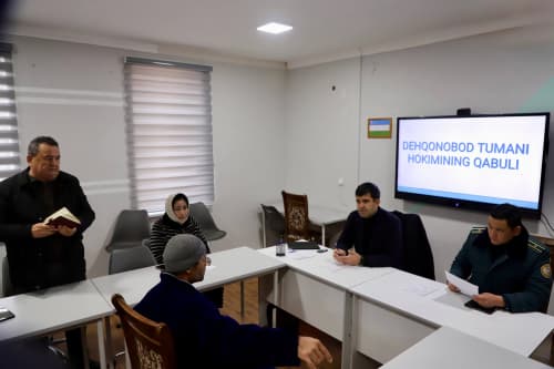 Dehqonobodda navbatdagi fuqarolar qabuli o‘tkazildi
