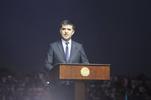 Dehqonobod tumani hokimi Sherzod Shokirovning O‘zbekiston Respublikasi davlat mustaqilligining 35 yilligi munosabati bilan tuman ahliga bayram tabrigi