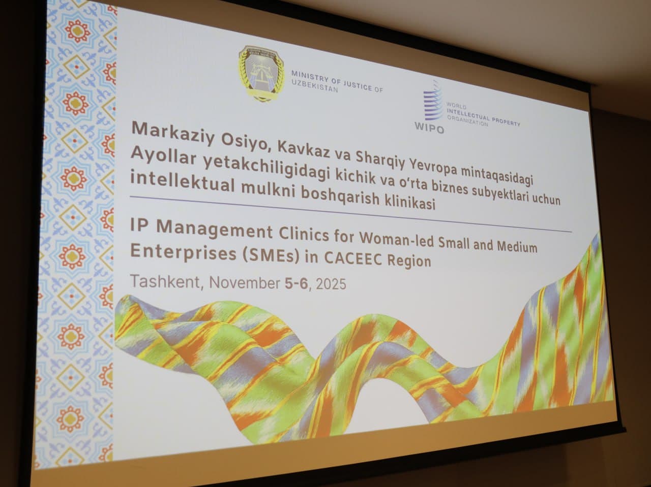 Состоялся второй день проекта «Клиника по управлению интеллектуальной собственностью для субъектов малого и среднего бизнеса под руководством женщин», проводимого в сотрудничестве Всемирной организацией интеллектуальной собственности (ВОИС) и Министерство
