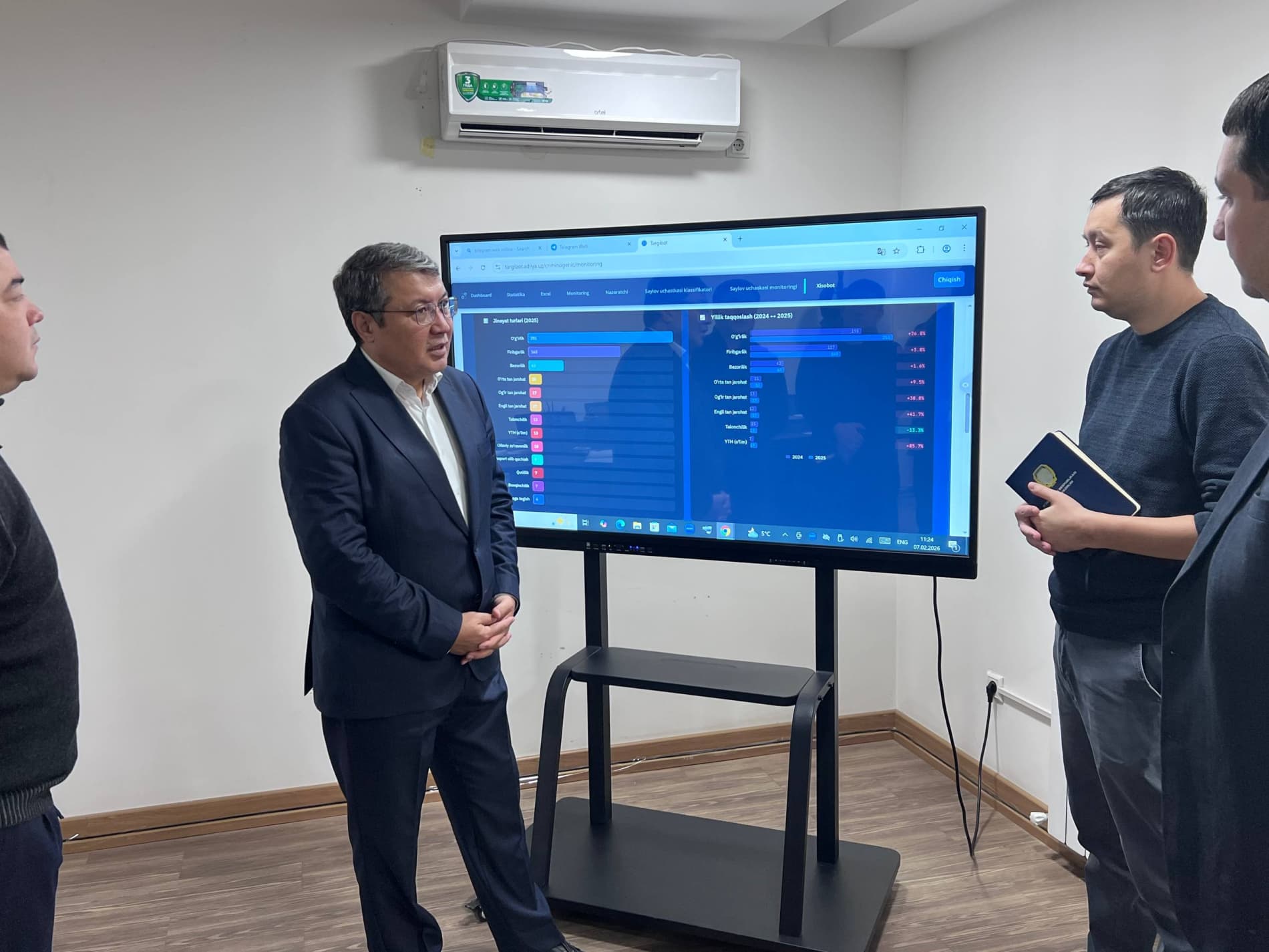 Adliya vaziri Yashnobod tumanida jinoyatchilik va huquqbuzarliklarning oldini olish bo'yicha ishchi guruh faoliyati bilan tanishdi