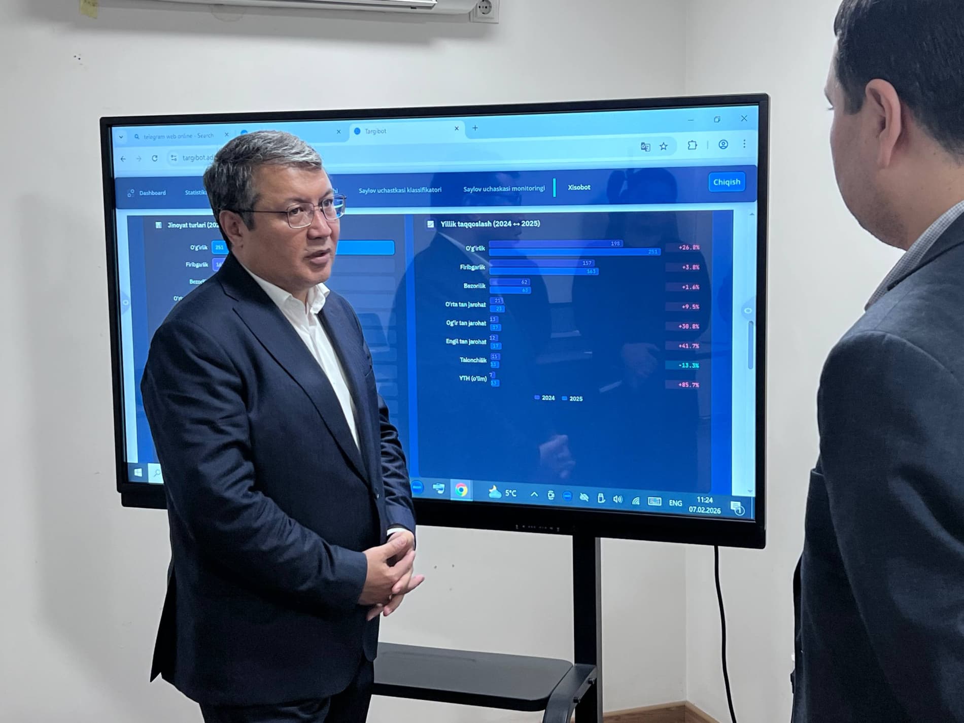 Adliya vaziri Yashnobod tumanida jinoyatchilik va huquqbuzarliklarning oldini olish bo'yicha ishchi guruh faoliyati bilan tanishdi