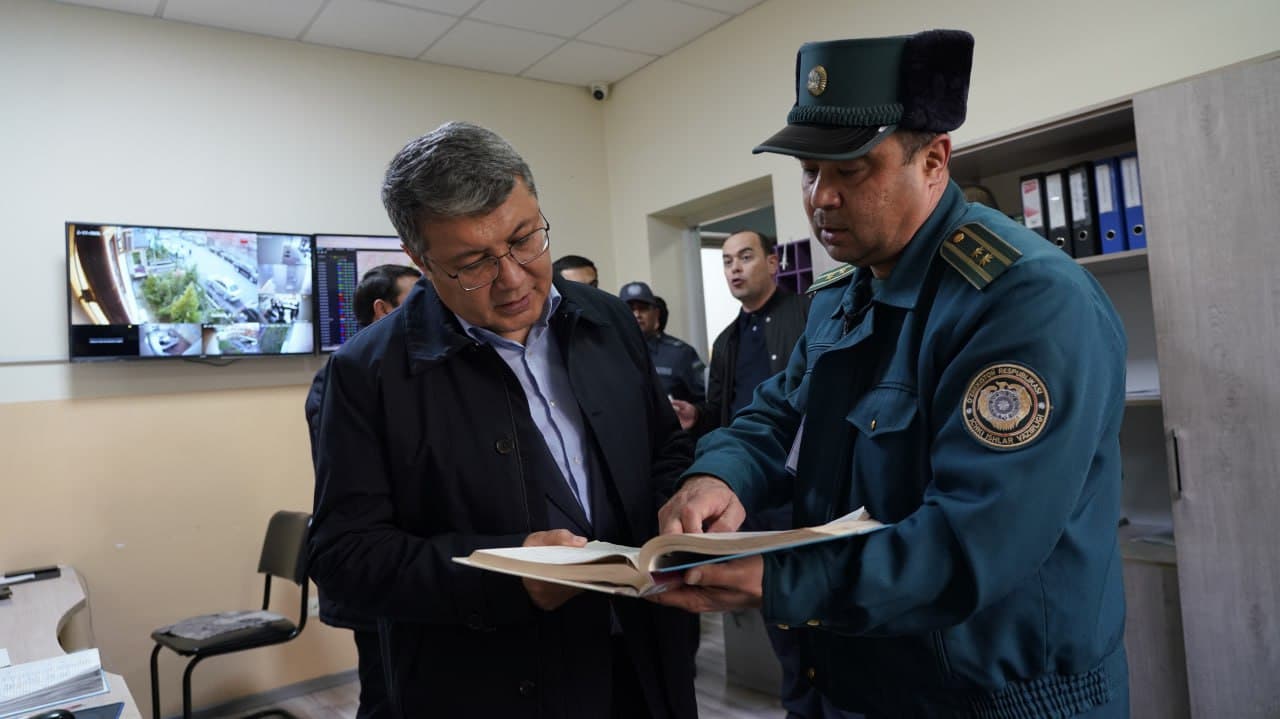 Адлия вазири Яшнобод туманида 2-сон Ички ишлар бўлими фаолияти билан танишди