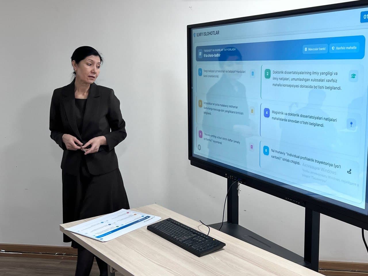 A Presentation on Ongoing Efforts to Create a Safe Environment Was Held in Yashnobod District