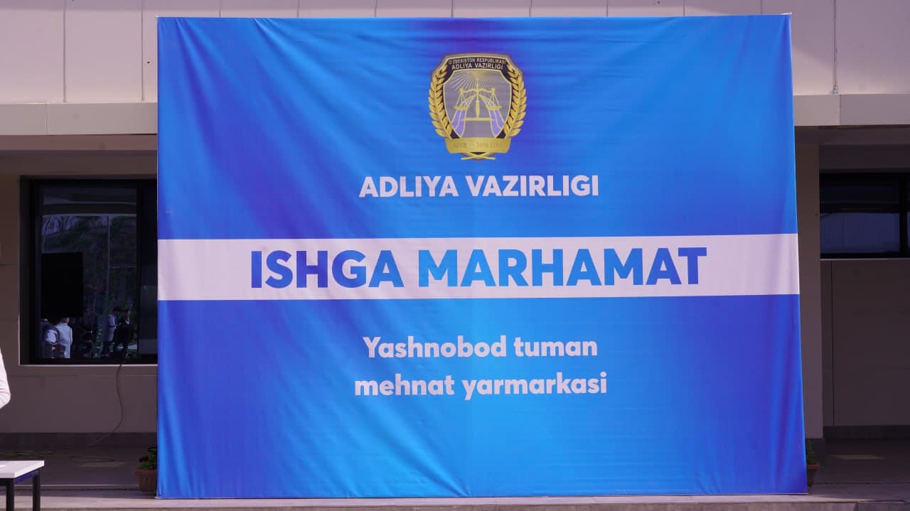Adliya vazirligi tashabbusi bilan Yashnobod tumanida mehnat yarmarkasi o‘tkazildi