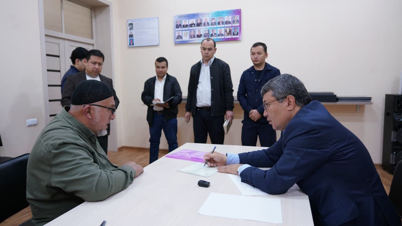 Адлия вазирининг сайёр қабули ташкил этилди