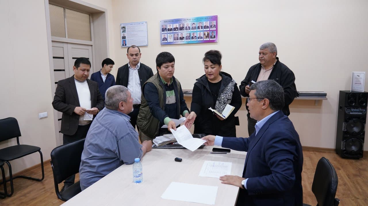 Адлия вазирининг сайёр қабули ташкил этилди