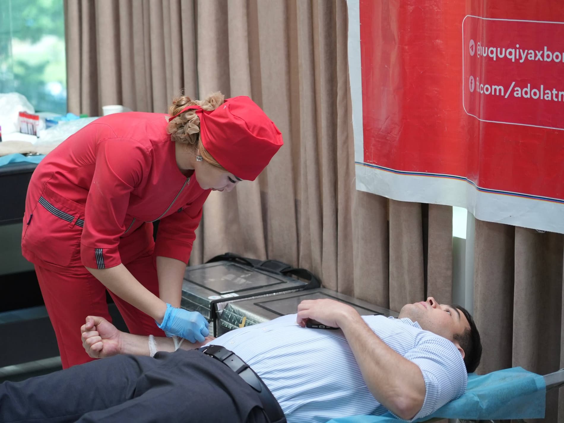 ♥️ A charitable blood donation campaign “Sharing Kindness” was organized at the initiative of the Ministry of Justice.