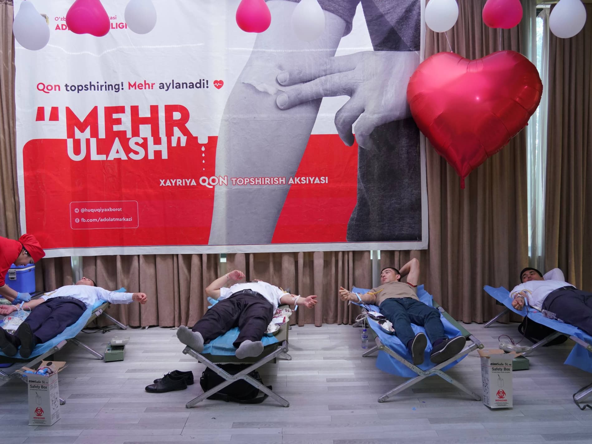 ♥️ A charitable blood donation campaign “Sharing Kindness” was organized at the initiative of the Ministry of Justice.