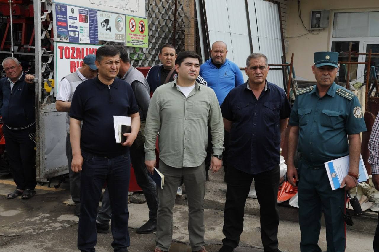 Minister of Justice A. Tashkulov visited the “Yangiobod” market in Yashnobod district
