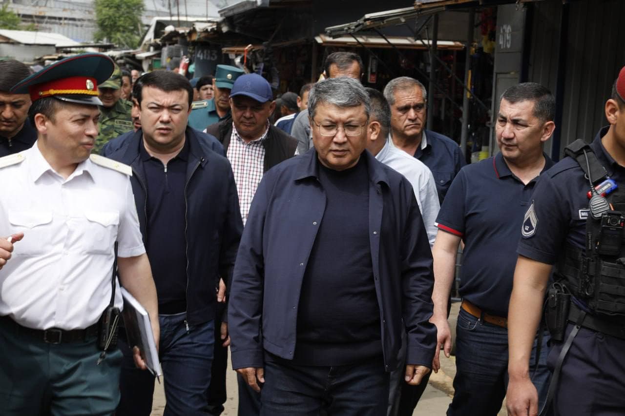Minister of Justice A. Tashkulov visited the “Yangiobod” market in Yashnobod district