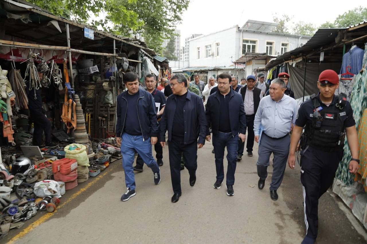 Minister of Justice A. Tashkulov visited the “Yangiobod” market in Yashnobod district