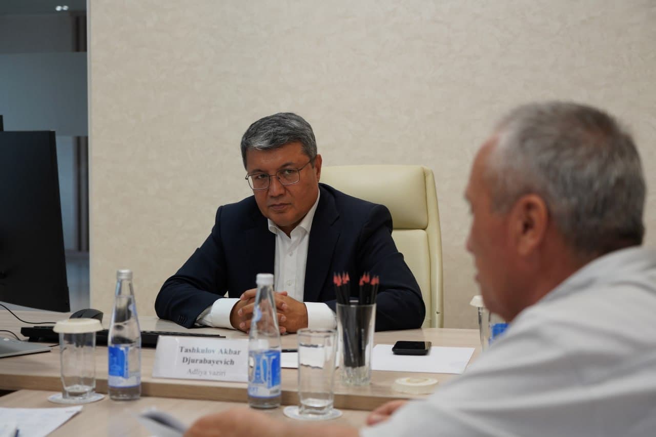 The Minister of Justice held another reception at the Ministry’s building