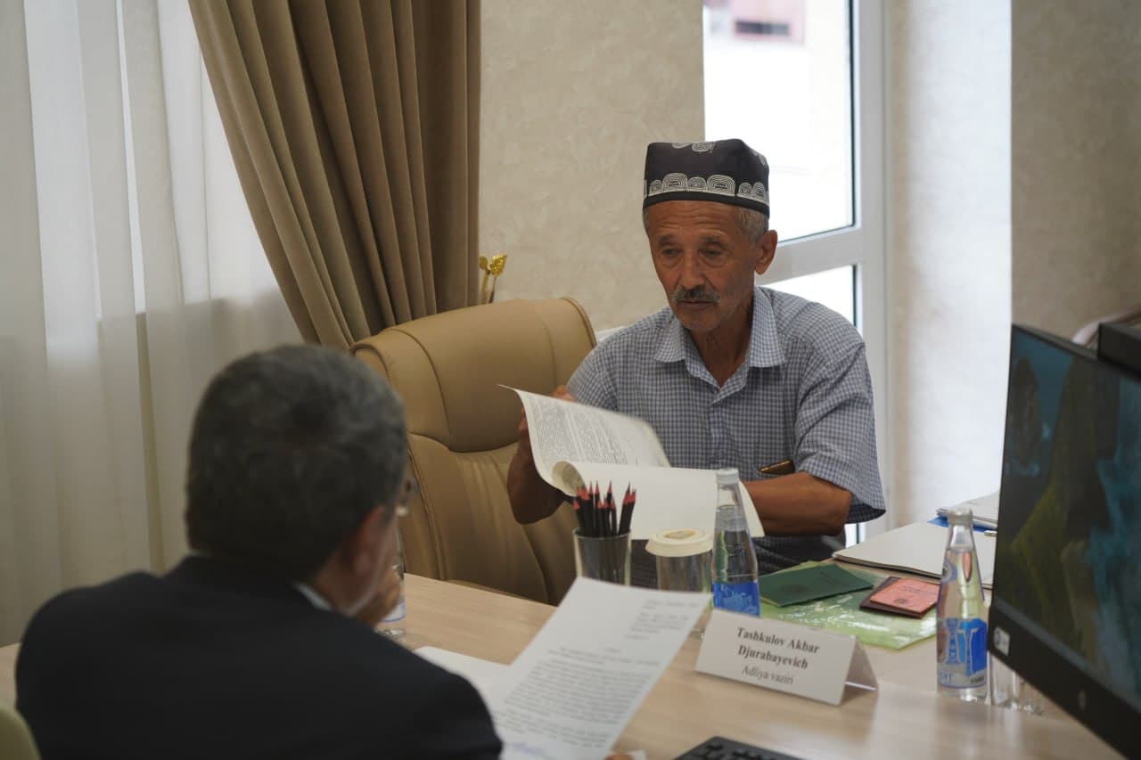 The Minister of Justice held another reception at the Ministry’s building