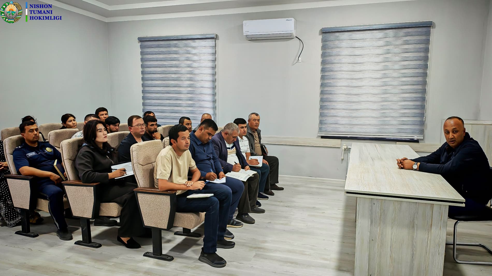 Nishon tumani hokimi navbatdagi loyihalar taqdimotida ishtirok etdi