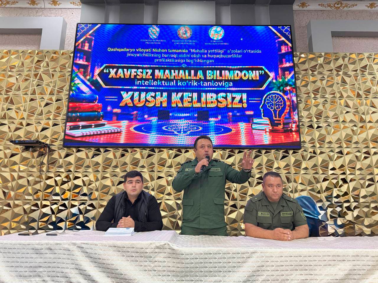 NISHON TUMANIDA “XAVFSIZ MAHALLA BILIMDONI” TANLOVINING TUMAN BOSQICHI O‘TKAZILDI