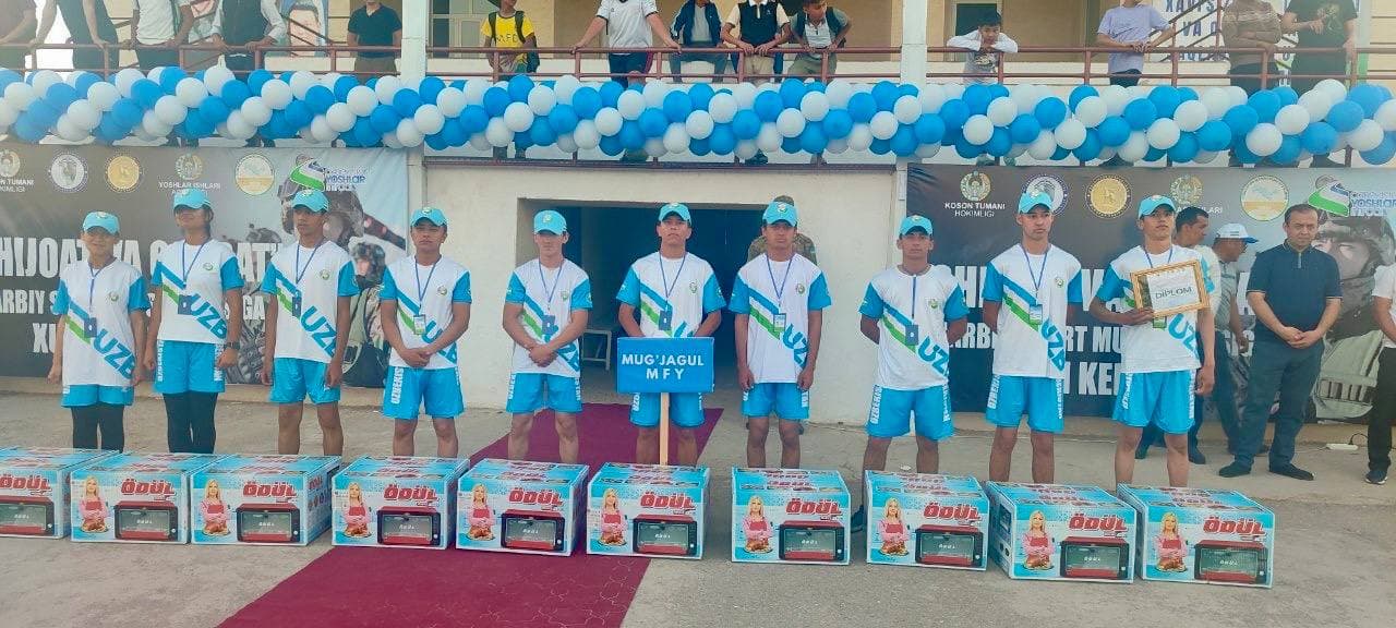 Koson tumanida "Shijoat va g'ayrat" harbiy-sport musobaqasi o'tkazildi