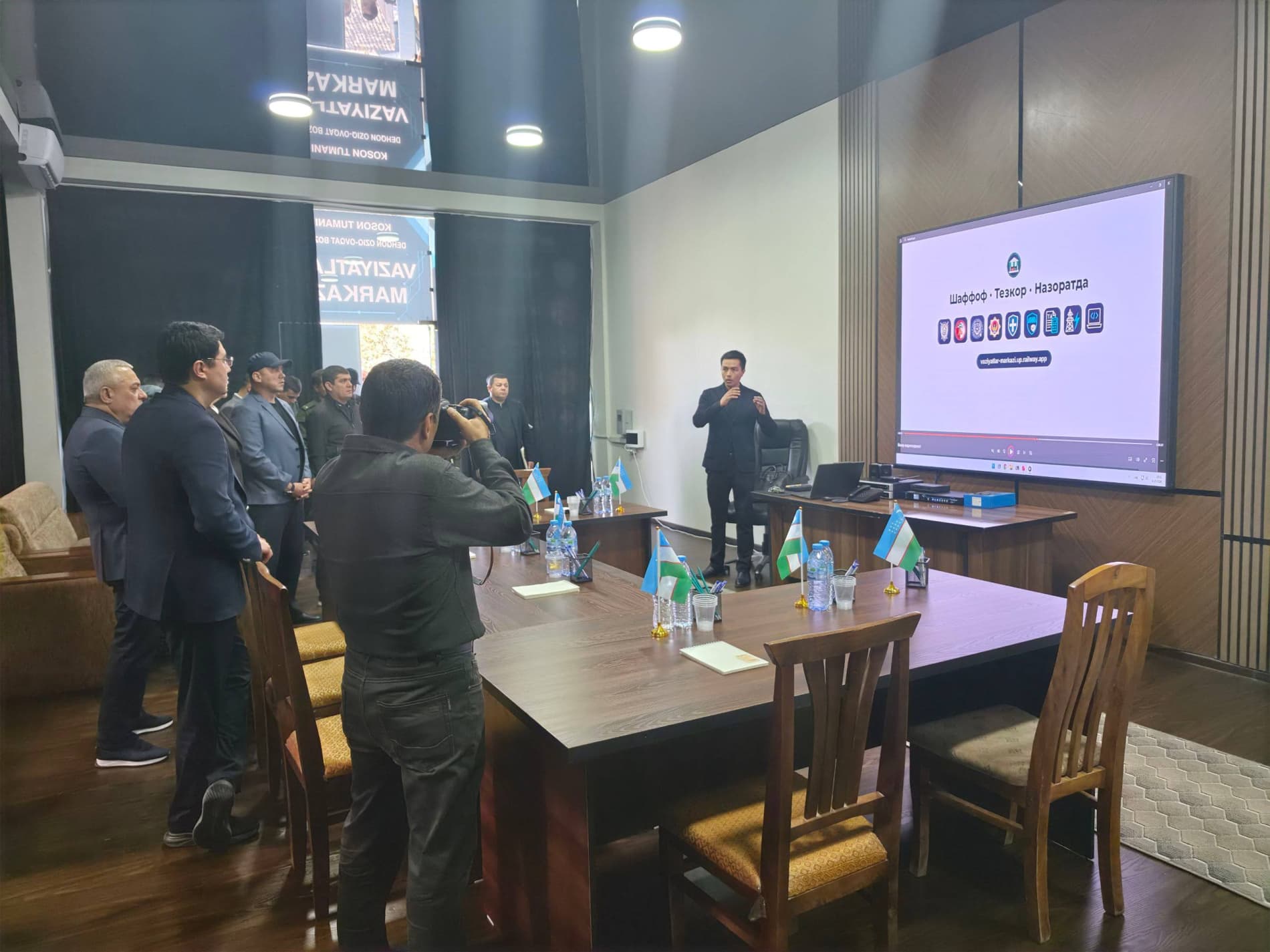 Косон деҳқон бозорида "Рақамли бозор" платформаси ва "Вазиятлар маркази" фаолияти ўрганилди