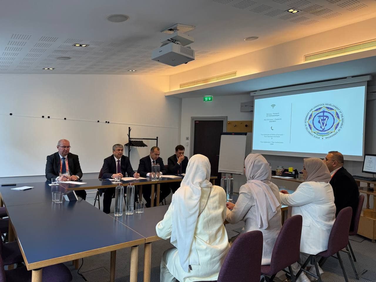 Within the framework of the 92nd WOAH General Session, Bahrom Norqobilov held a meeting with Ms. Kaltam Ali, representative of the Ministry of Climate Change and Environment of the United Arab Emirates.