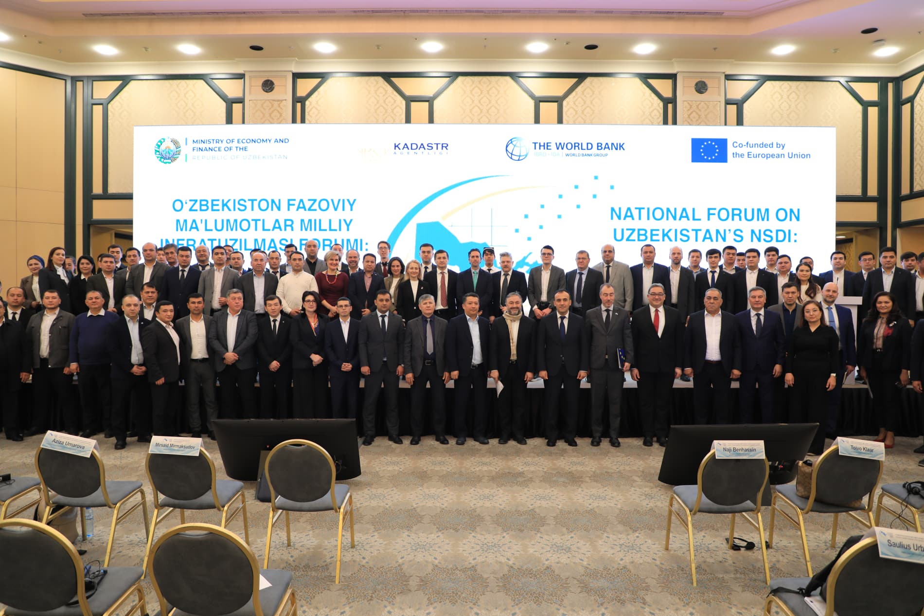 Bugun, Kadastr agentligi, Jahon banki va Yevropa Ittifoqi bilan hamkorlikda fazoviy ma’lumotlar infratuzilmasi bo‘yicha milliy forumi bo'lib o'tdi.